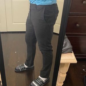 Mens fitted stretch chinos